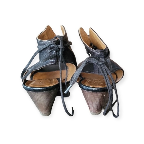 Coclico shoe open toe wedge lace up Size 38.5 US 8 - Picture 5 of 7